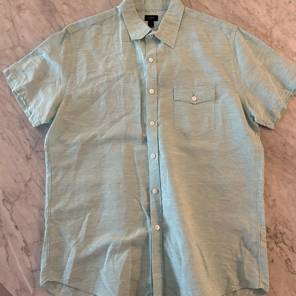 J Crew Short Sleeve Button Down